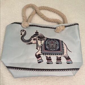 Blue Elephant Woman’s Handbag from Syria